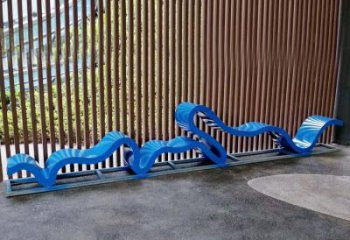 幾何藝術坐凳雕塑生產制作，抽象原理設計