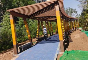 長(zhǎng)廊類不銹鋼結(jié)構(gòu)廊架雕塑