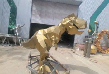 廣場恐龍雕塑供求，露天雕塑，企業幾何恐龍雕塑標準