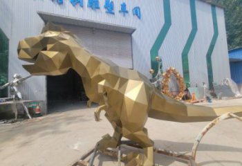 景觀恐龍雕塑優(yōu)選，陸地?cái)[件，藝術(shù)幾何恐龍雕塑供應(yīng)