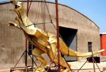 景觀恐龍雕塑制作專(zhuān)供，園林裝飾，建筑幾何恐龍雕塑