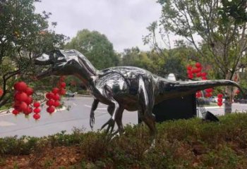 恐龍雕塑工廠標(biāo)準(zhǔn)，亮面藝術(shù)，景觀鏡面恐龍雕塑供應(yīng)