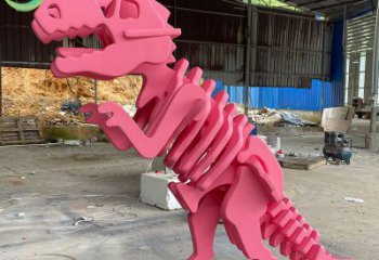 抽象恐龍雕塑提供，多彩藝術，中式恐龍骨架雕塑通用