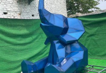 大型大象雕塑常用，戶外擺放，烤漆大象雕塑展示