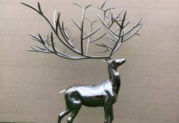 景觀小鹿雕塑制造，歐式風(fēng)格，鏡面小鹿雕塑定價(jià)