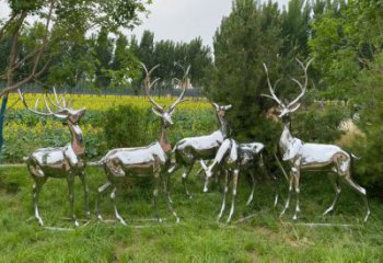 制造小鹿雕塑定價，地標擺件，鏡面小鹿雕塑精選