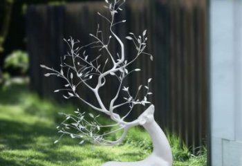 梅花鹿雕塑制造商，戶外雕塑，仿真梅花鹿雕塑供給