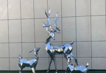 景觀小鹿雕塑服務(wù)商，美陳雕塑，切面小鹿雕塑精選