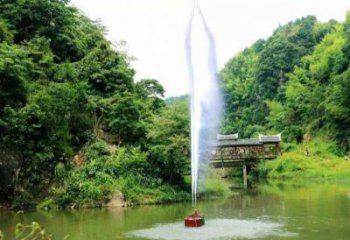 水秀吶喊噴泉雕塑，聲控藝術結構配置