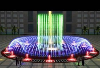 戶外噴泉雕塑，燈光數(shù)控效果，公園噴泉雕塑廠