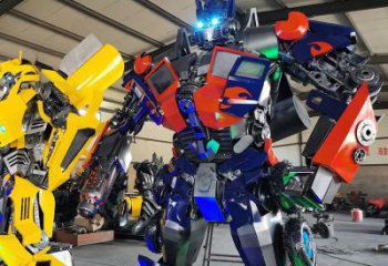 別墅區(qū)機器人雕塑