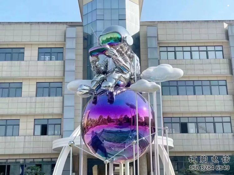 現(xiàn)代地球雕塑承接，歐式風(fēng)格，地球天使雕塑廠家