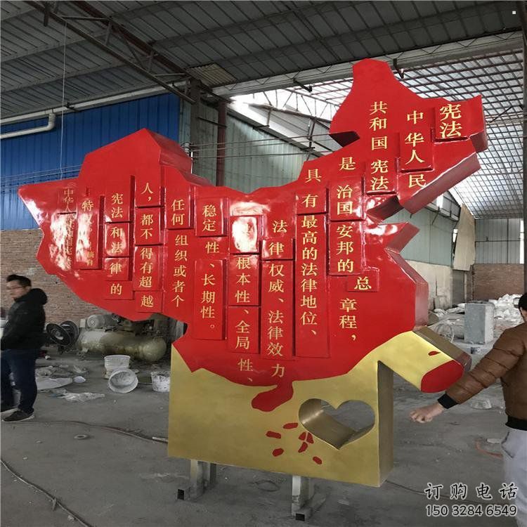 地圖雕塑制作，陸地擺件，不銹鋼地圖雕塑制造廠家