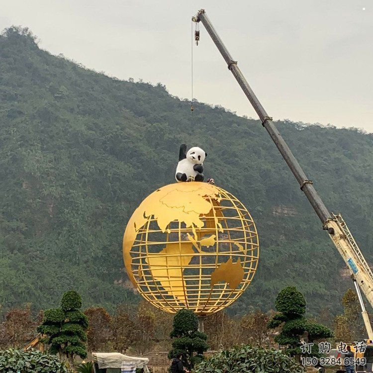 地球儀雕塑優選，室外雕塑，景觀烤漆地球儀雕塑制作