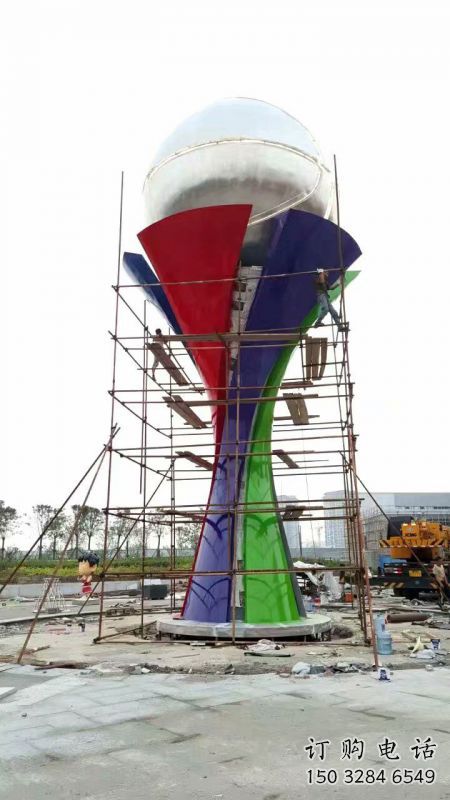 地球儀雕塑選定，園林裝飾，大型手托地球儀雕塑公司