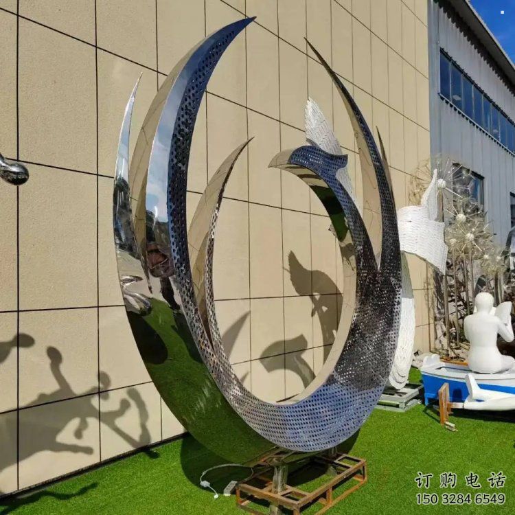 小鳳凰雕塑承接，景區案例，鳳凰圓環雕塑廠家