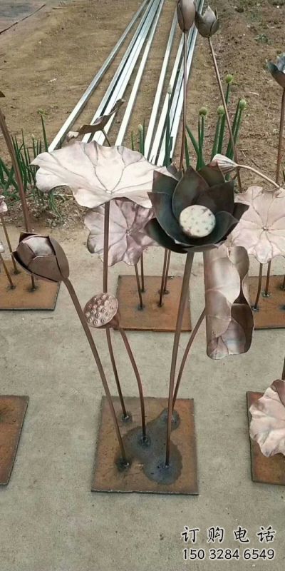 荷葉雕塑廠家精選，街頭藝術，公園銅荷葉雕塑承接