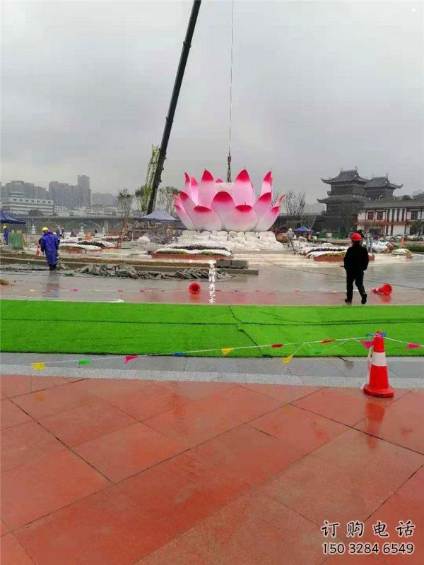 蓮花雕塑特供，美陳雕塑，蓮花噴泉雕塑定制廠家