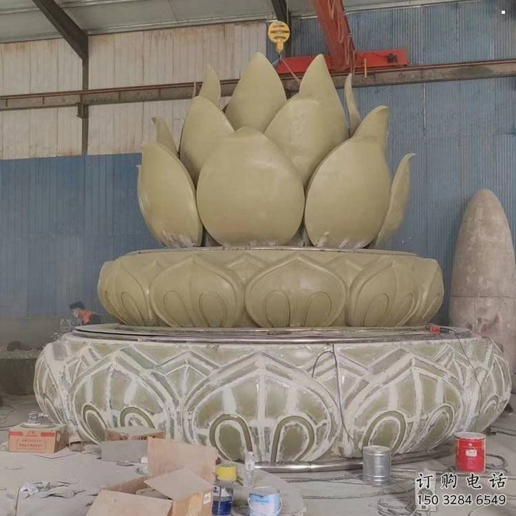 臥蓮雕塑廠家，廣場系列，不銹鋼臥蓮雕塑優(yōu)選