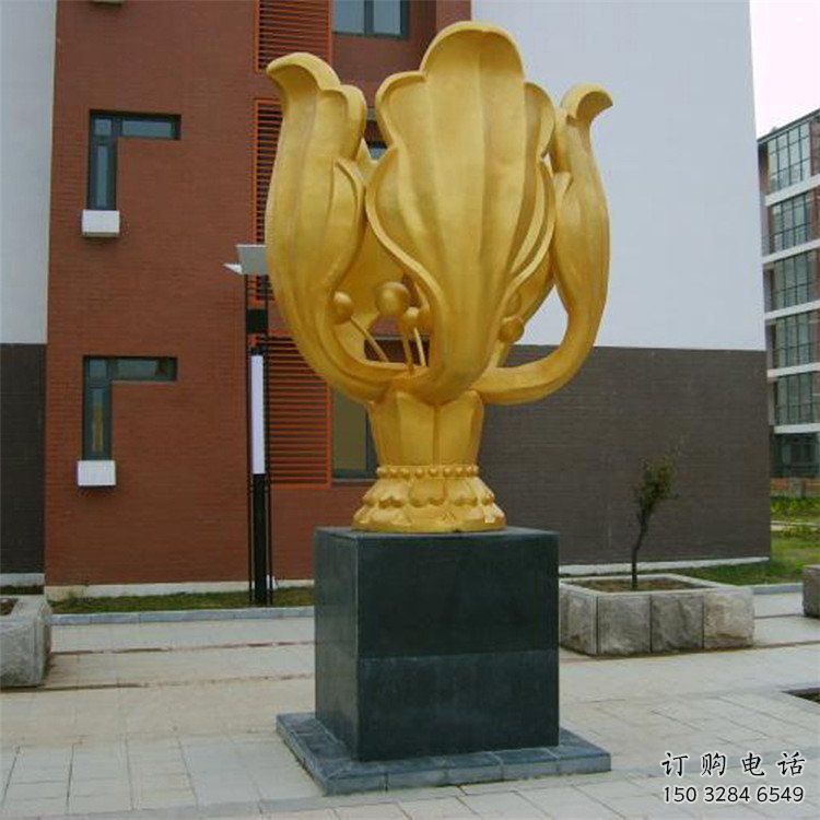 水景紫荊花雕塑