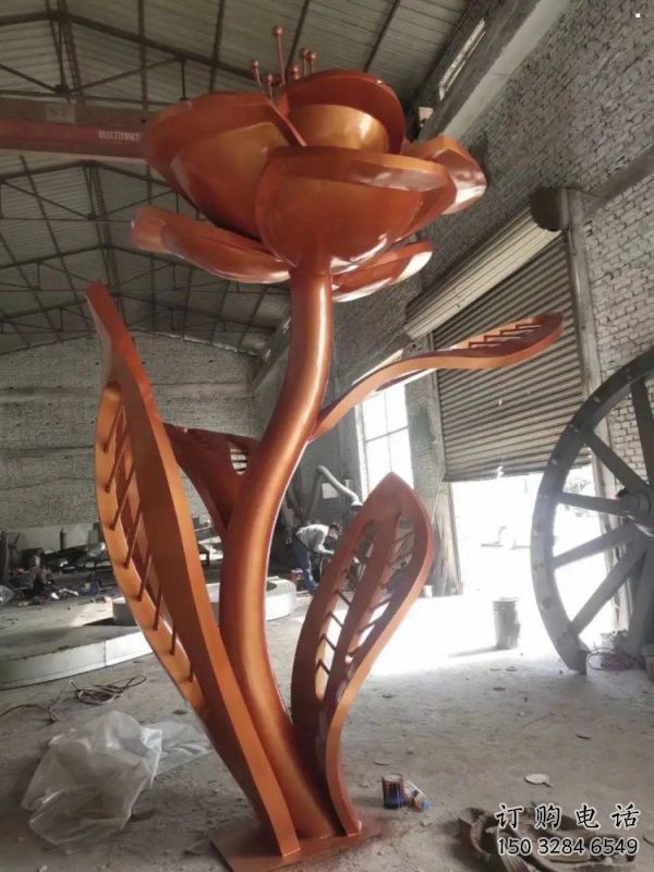 月季花雕塑服務商，歐式風格，各類不銹鋼月季花雕塑供需