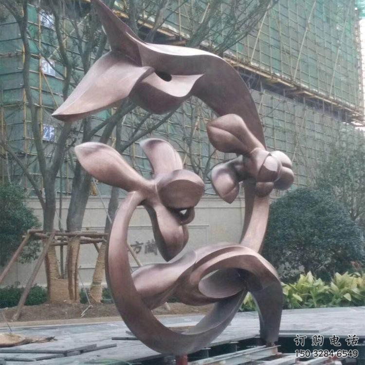 蘭花雕塑承接，歐式風格，廣場蘭花花朵雕塑精選