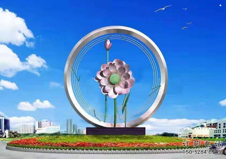 蘭花雕塑指用，景觀雕塑，園林蘭花花朵雕塑點(diǎn)擊