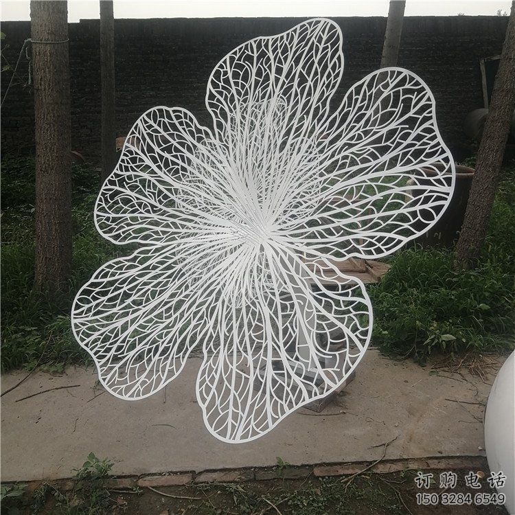 花朵雕塑選定，美陳雕塑，鏤空花朵雕塑常用