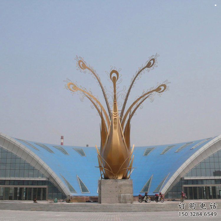 景觀花朵雕塑定制，露天雕塑，郁金香花朵雕塑展品