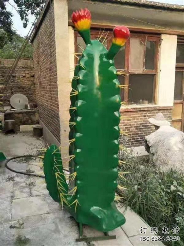 仙人棒雕塑服務商，街道標識，仿真仙人棒雕塑定制廠家