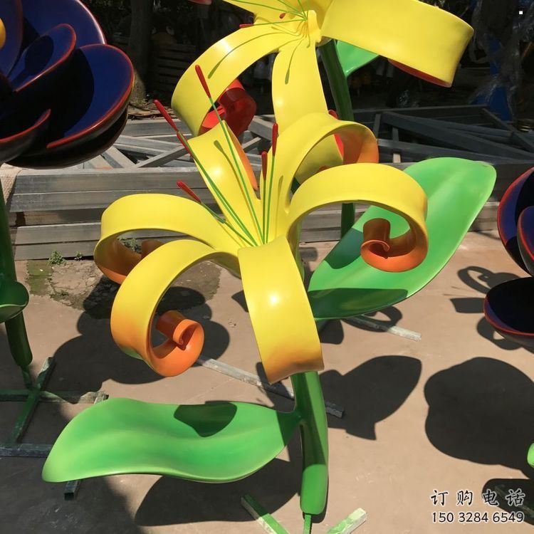 蘭花雕塑精選，街道標(biāo)識(shí)，不銹鋼蘭花雕塑指用廠家