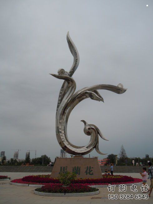 大型商場蘭花雕塑