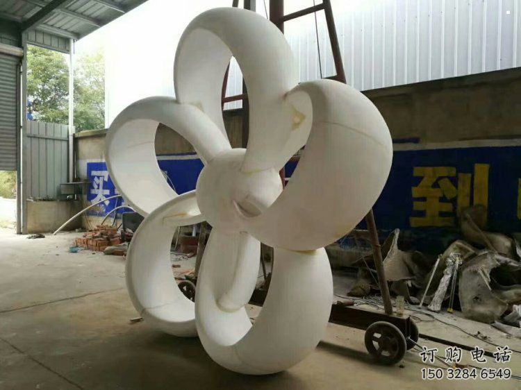 金銀花雕塑生產，廣場雕塑，不銹鋼金銀花雕塑廠家