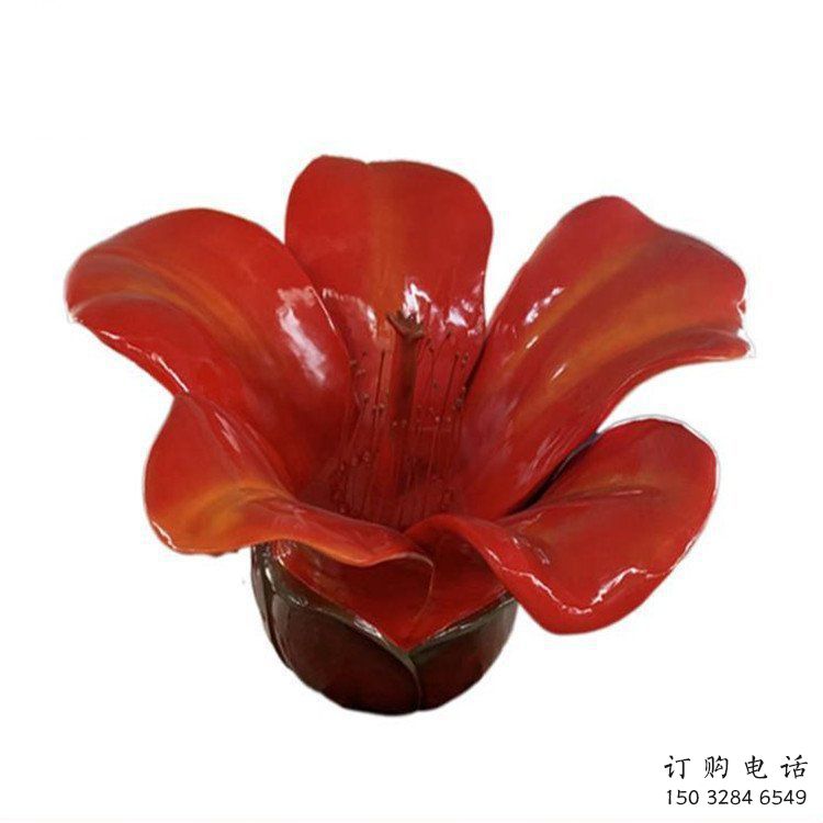 木棉花雕塑通用，街道標(biāo)識，烤漆木棉花雕塑承接