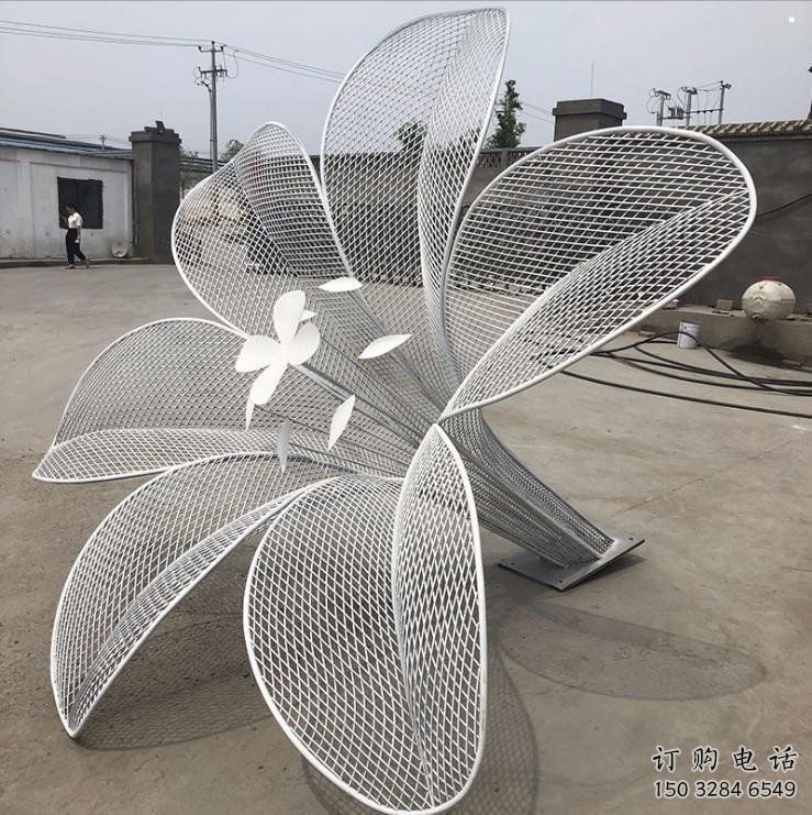 山茶花雕塑供求，美陳雕塑，鏤空山茶花雕塑制造商