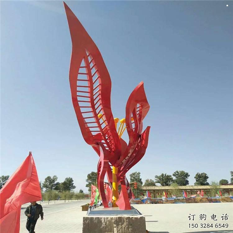 石榴花雕塑選定，景觀雕塑，不銹鋼石榴花雕塑生產(chǎn)商