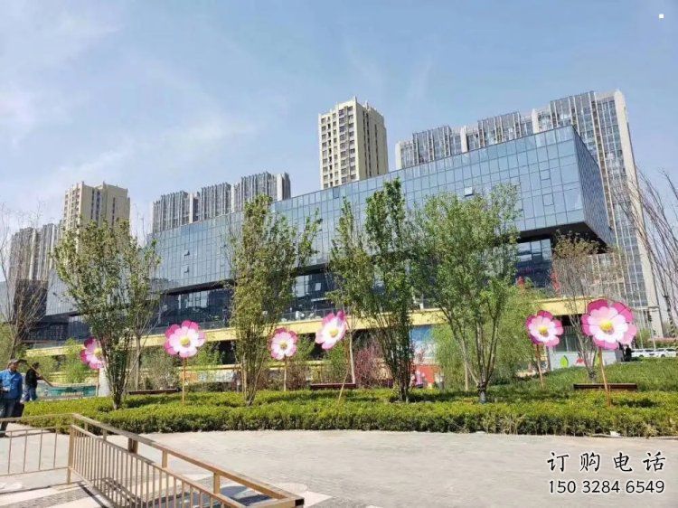 杏花雕塑訂做，公園雕塑，不銹鋼杏花雕塑生產商