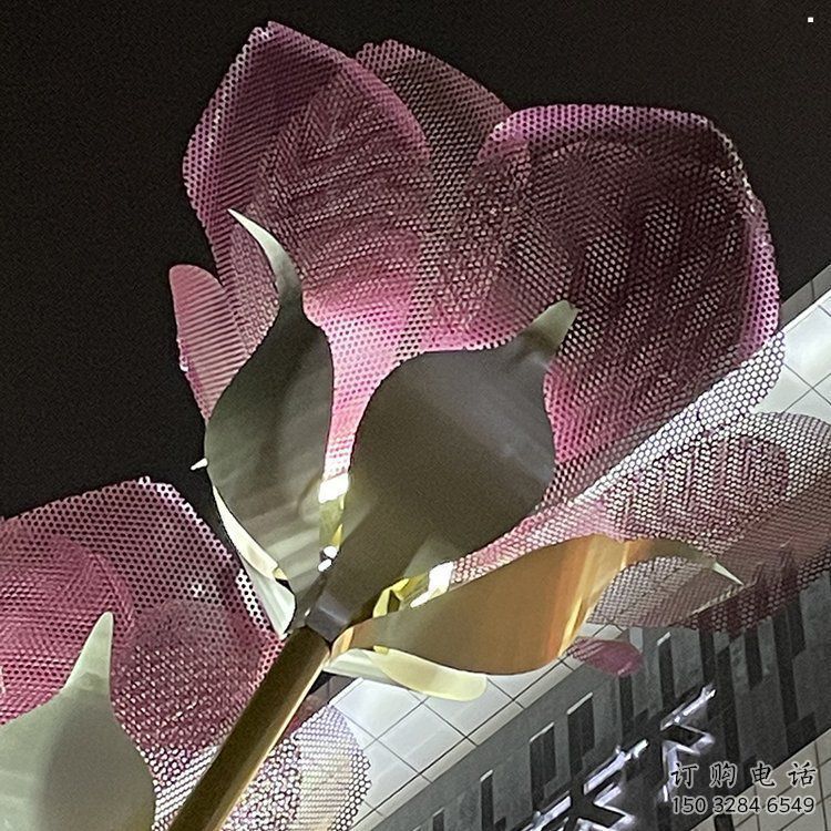 金屬紫丁香雕塑制造商，鋼管組合，公共紫丁香雕塑優(yōu)選