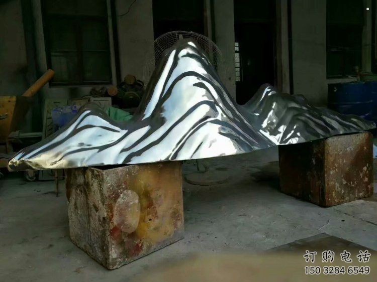 飯店假山雕塑，鍍金歐式雕塑，鍍金工藝