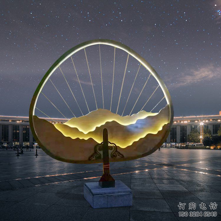 假山燈光雕塑，標識雕塑，假山雕塑生產廠家