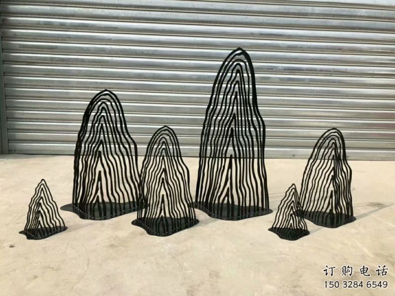 酒店假山雕塑，戶外景觀雕塑，鏤空景觀擺件