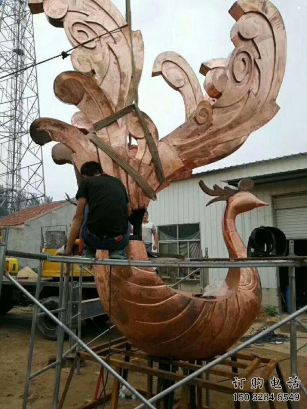 孔雀雕塑生產(chǎn)，戶外擺放，景觀銅孔雀雕塑精選