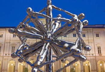 鏤空地球雕塑承接，城市裝飾，大型地球天使雕塑廠家