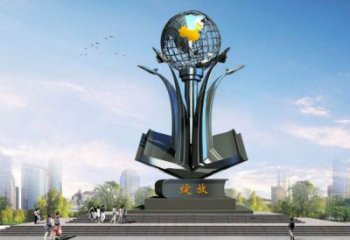 農(nóng)村地球雕塑