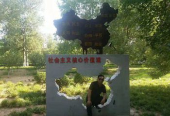 地圖雕塑訂做，城市雕塑，不銹鋼地圖雕塑制造廠家