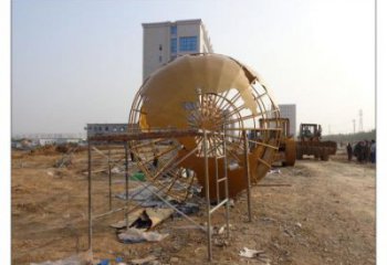 地球儀雕塑供求，白鋼構件，烤漆地球儀雕塑制造廠家