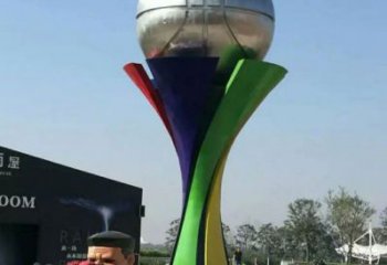 地球儀雕塑精品，景觀雕塑，不銹鋼手托地球儀雕塑生產商