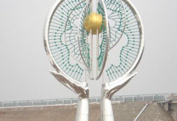 地球儀雕塑優價，村標概念，手托地球儀雕塑廠家精品