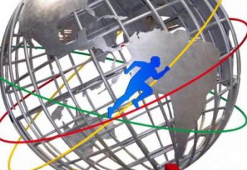 地球儀雕塑專供，美陳雕塑，社區現代地球儀雕塑預定