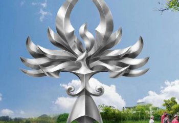 鳳凰雕塑選定，園林裝飾，大型抽象鳳凰雕塑公司提供